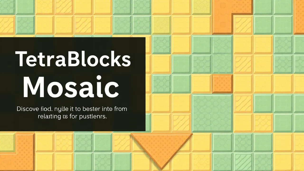 Discover the relaxing puzzle fun of TetraBlocks Mosaic image