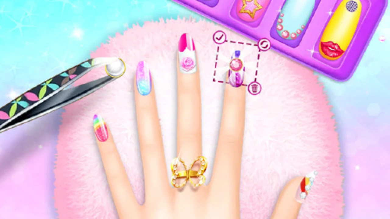 Nail Salon Girl Games: Cute Nail Makeover Challenge image