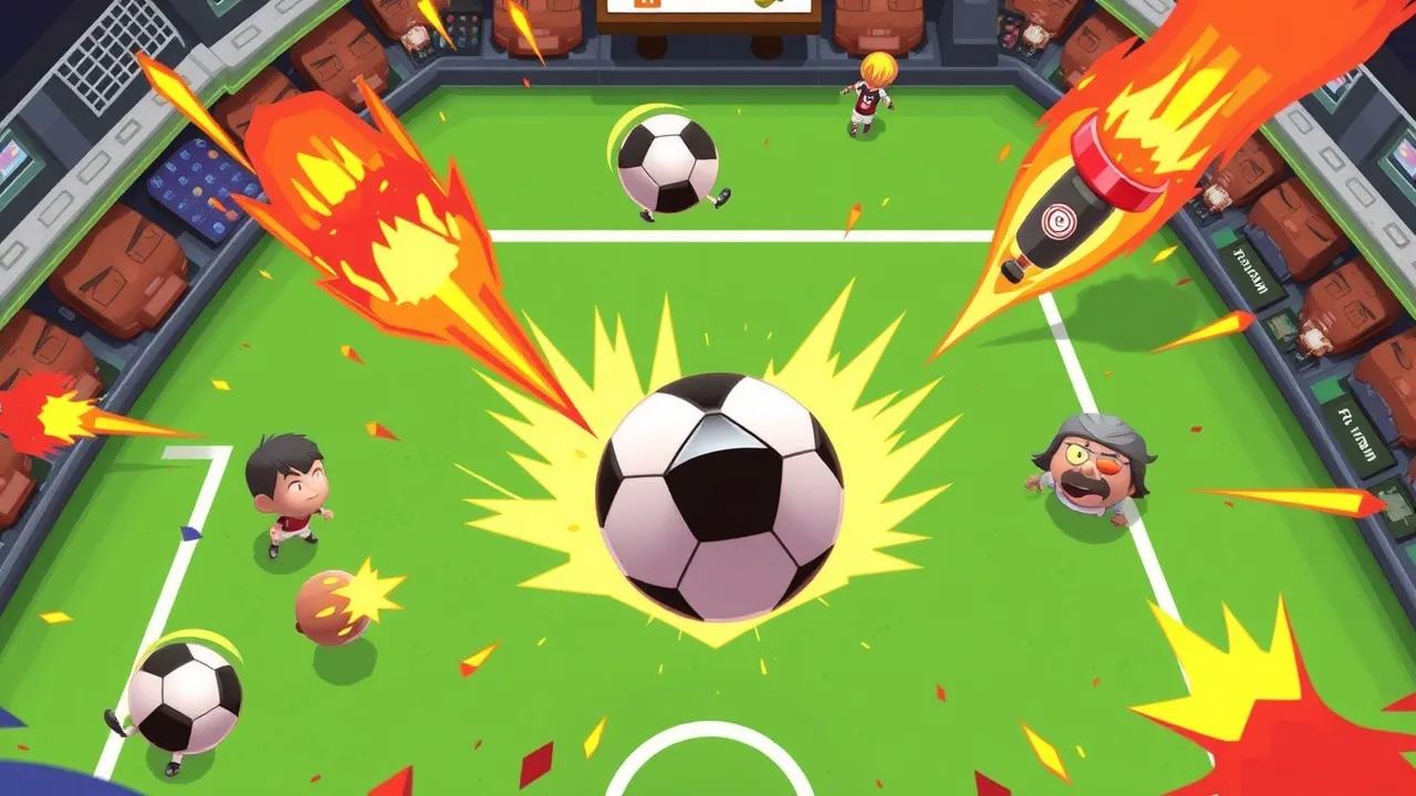 Wild Goals and Rocket Shots in Head Soccer 2D 2023 image