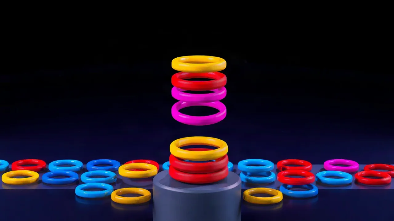 Master the Stacks in Hoop Stack Brain Puzzel Game image