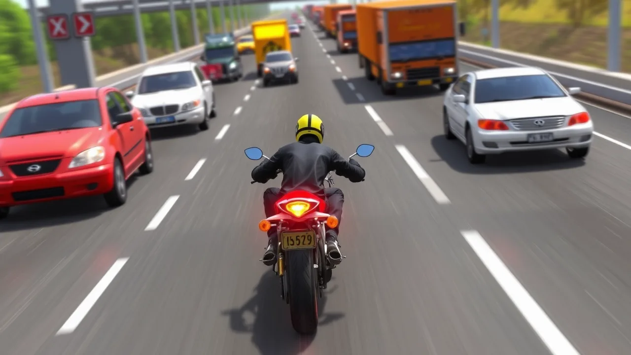 Experience Thrilling Motorcycle Action in Bike Rider Highway image