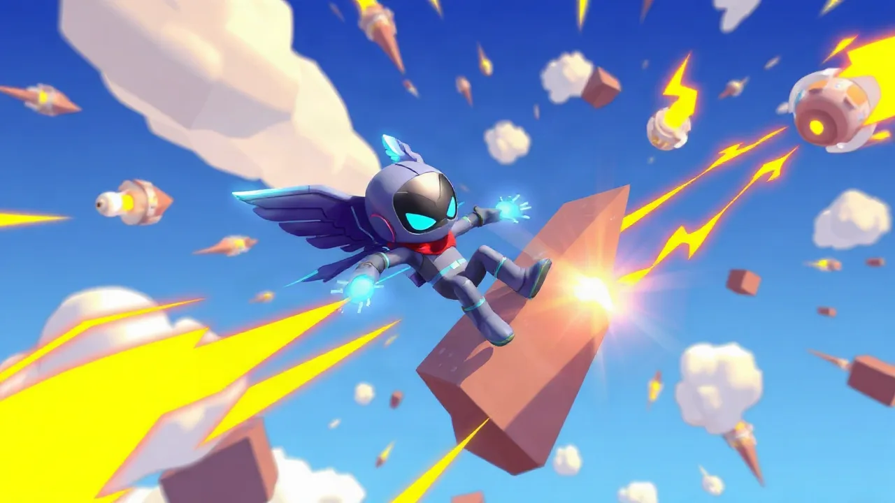 Soar Through the Sky in the Electrifying Flying Man 3D image