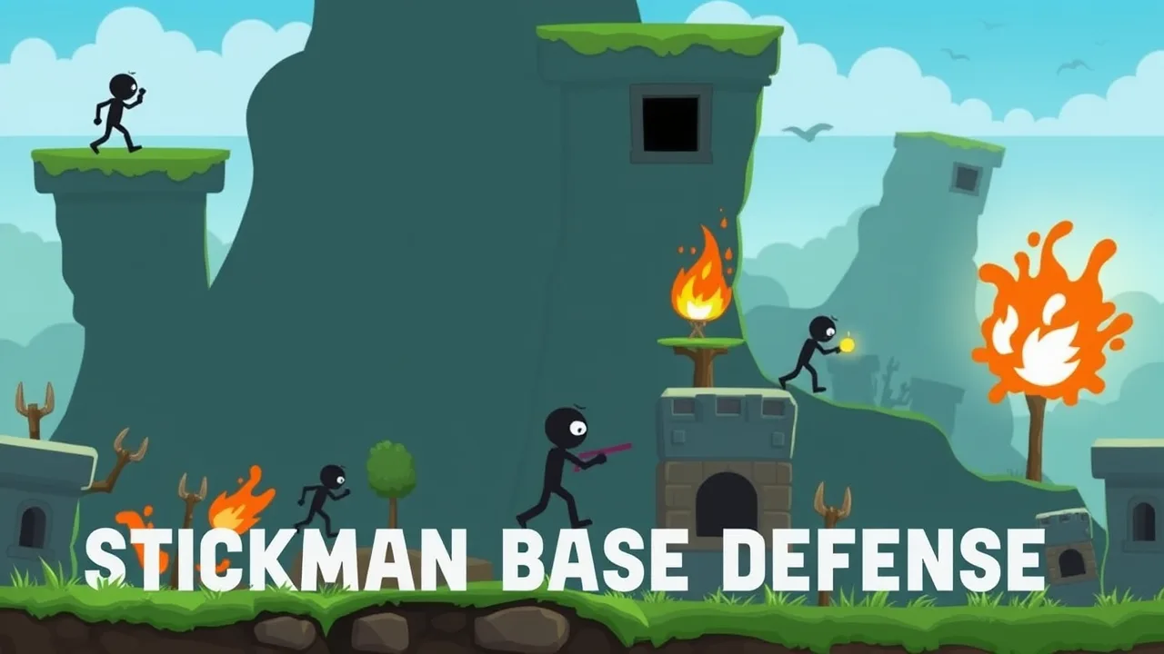 Stickman Base Defense: Tower Defense Challenge image