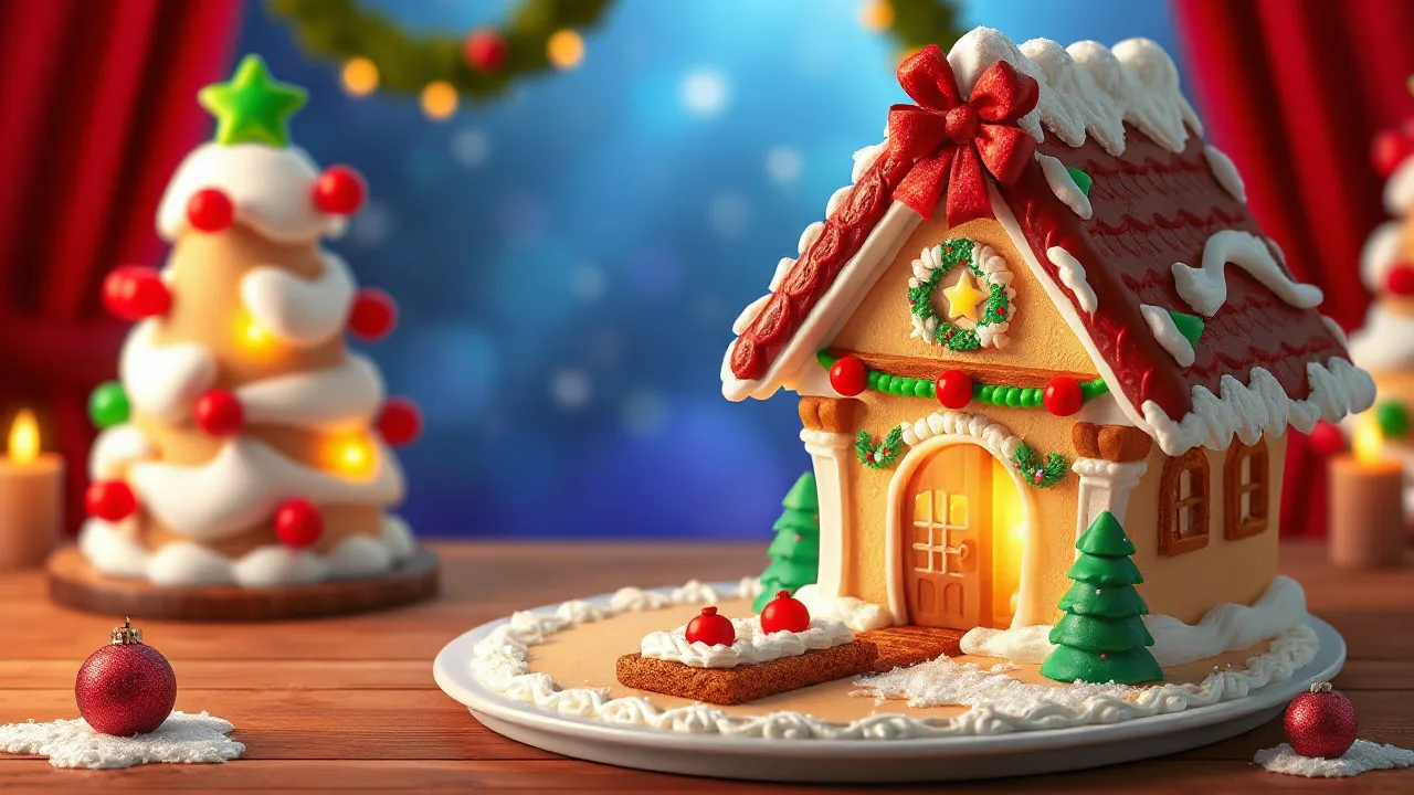 Cake Up the Christmas Magic with Christmas House Cake Recipe image