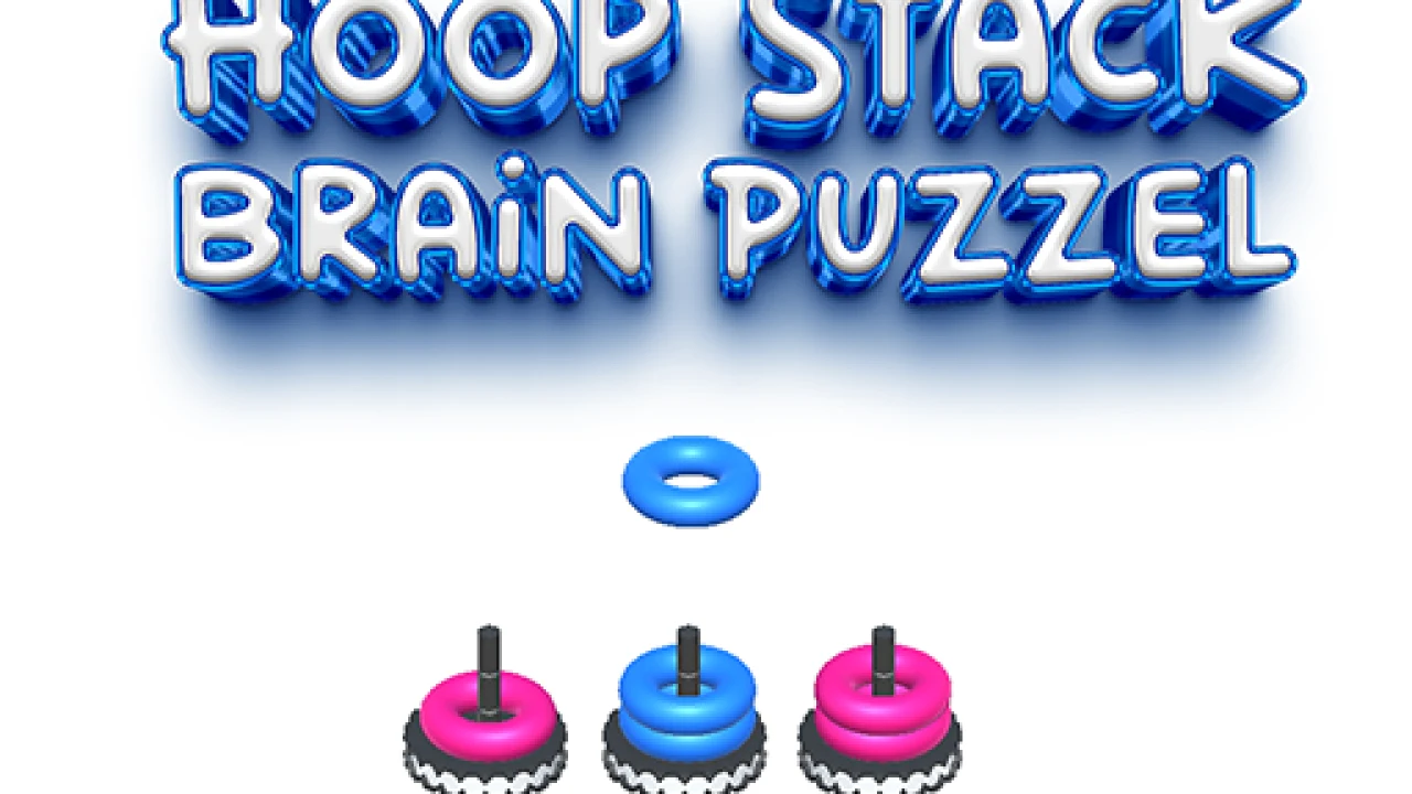 Hoop Stack Brain Puzzel Game: Test Your Physics Skills image