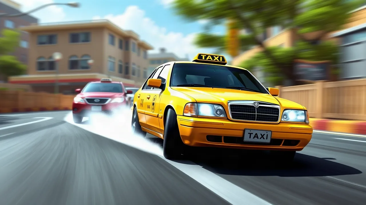 Master the Art of Drifting in Taxi Time Racing image