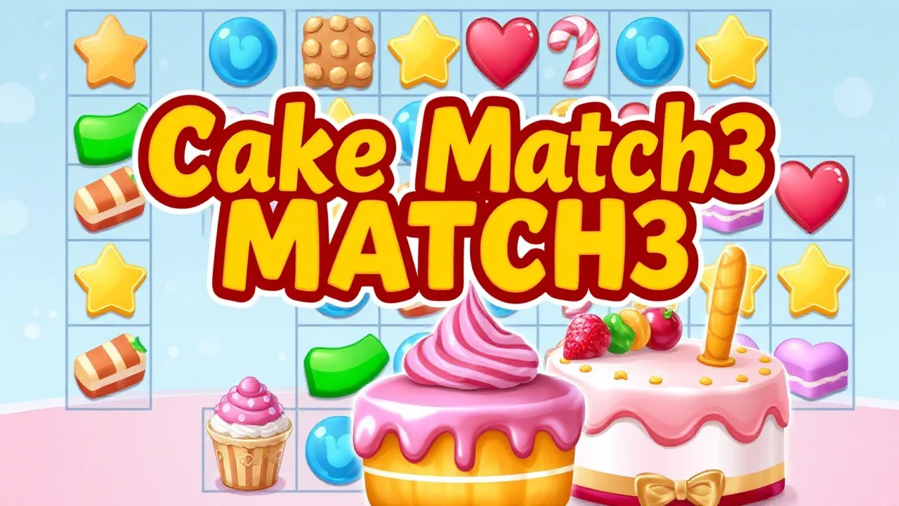 Sweet Cake Match3 Puzzle Game for One Player image