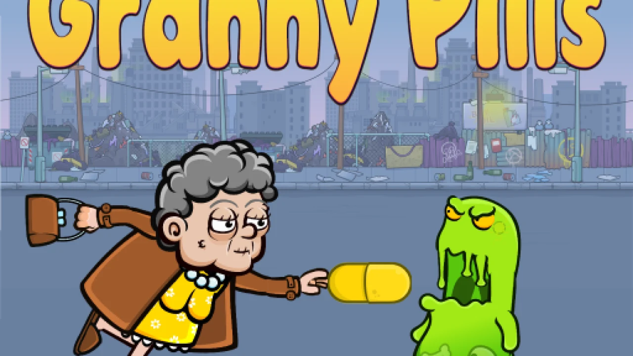 Alien Invasion in Granny Pills: Defend Cactuses image