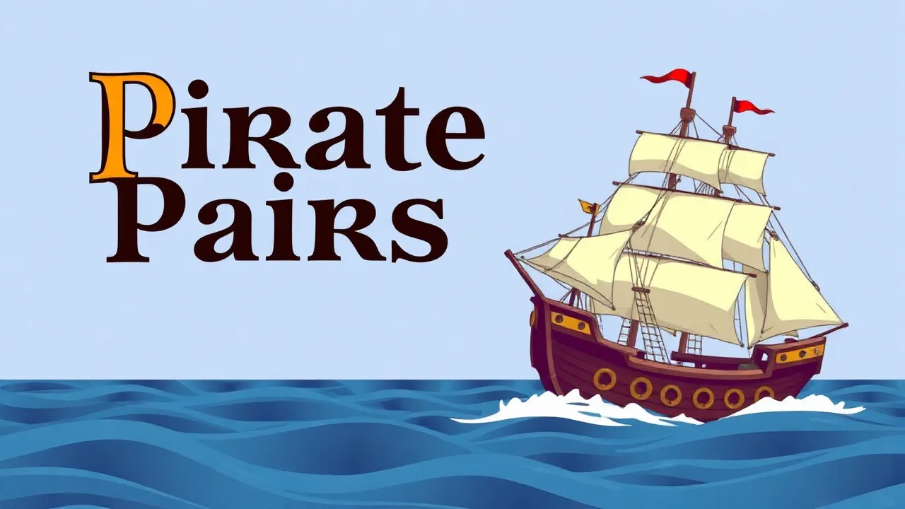 Swashbuckling Fun Awaits in Pirate Pairs Puzzle Game image