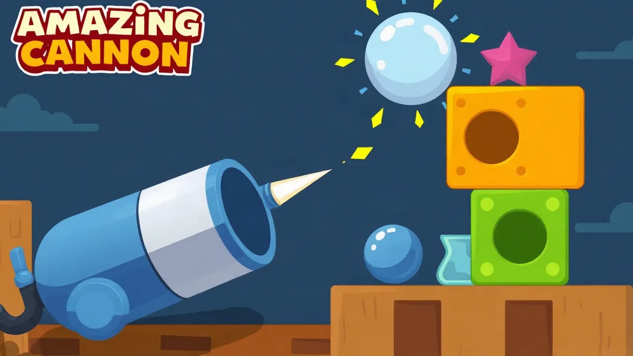 Blast Through Puzzles in the Fun and Challenging Amazing Cannon Game image
