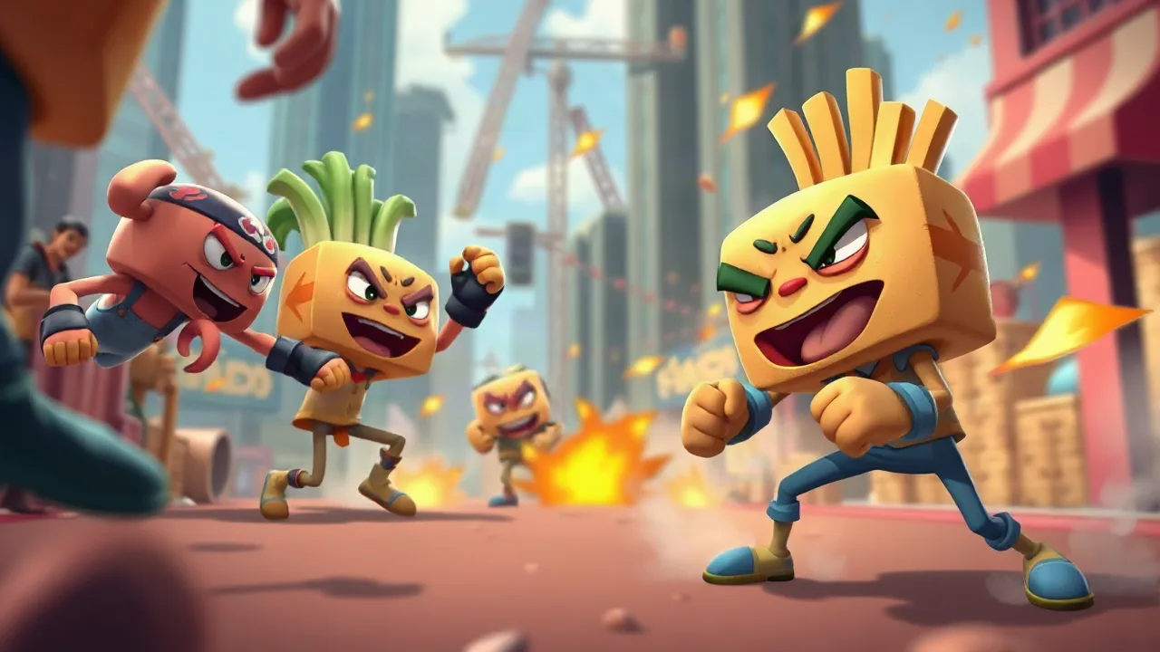 Street Fighting Mayhem in FoodHead Fighters image