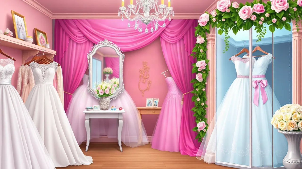 Play Romantic Wedding Dress Shop for Fun Fashion Games image