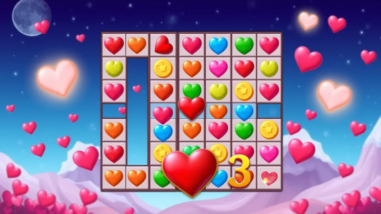 Match Your Way to Love with Valentins Match 3 image