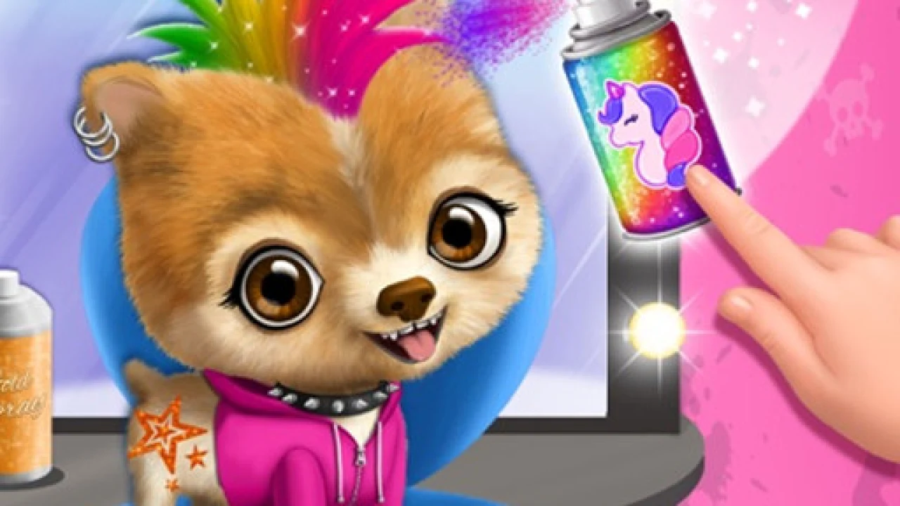 Rock Star Animal Salon Hair Makeovers for Cute Girls image