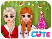 Princess Ready For Christmas background