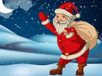 Santa Claus Gift Bag Jigsaw background