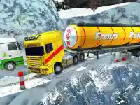 Extreme Winter Oil Tanker Truck Drive background