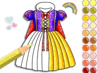 Princess Glitter Coloring background
