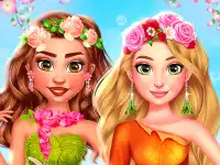 BFFs Flowers Inspired Fashion background