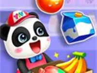 Cute Panda Supermarket - Fun Shopping background