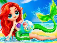 Sweet Dolls Mermaid Princess background