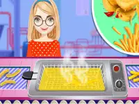 Potato Chips Food Factory background