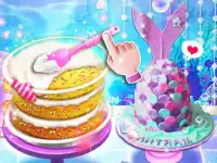 Unicorn Chef Mermaid Cake background