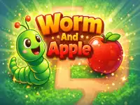 Worm And Apple background