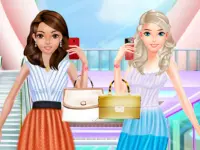 Fashion Girls Shopping For Summer background