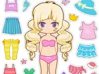 Chibi Doll Makeup Salon background