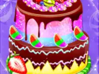 Cute Doll Cook Cakes background