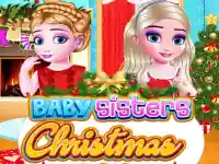 Baby Sisters Christmas Day background