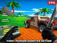 Blocky Zombie Shooting background