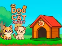 Dog and Cat Sweet background