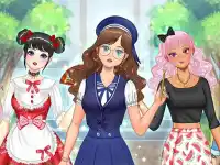 Kawaii High School Teacher Dress Up background