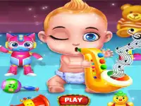 Baby care: Babysitter games background