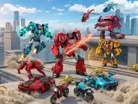 Flying Robot Transform Car Games background