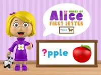 World of Alice   First Letter background