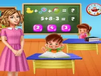 Kindergarten School Teacher Kids Learning Games background