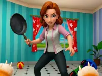 Bad Cat Prankster   Moms Return background