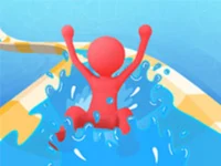 Waterpark Slide Race background