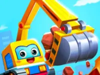Little Panda Truck Team - Build The City background