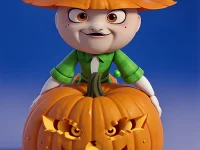 Ghostly Night Harvest background