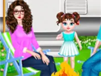 Baby Taylor Family Camping Game background