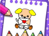 Easy Coloring Valentine background