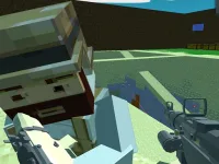 Pixel Arena blocky combat fps background