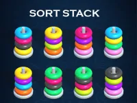 Sort Stack color Hoop Game background