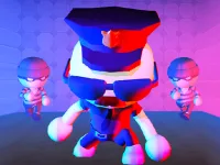 Robber Vs Police: Fighting background