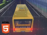 Bus School Driving 2023 background