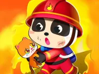 Little Panda Fireman background